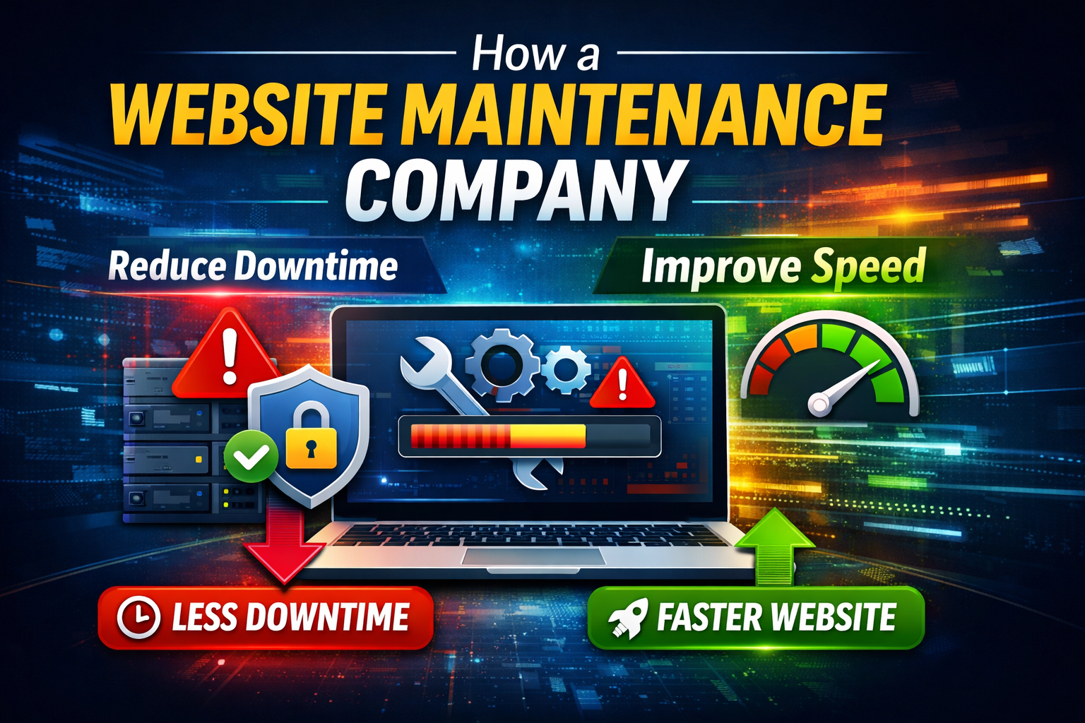 How a Website Maintenance Company Helps Reduce Website Downtime and Increase Speed