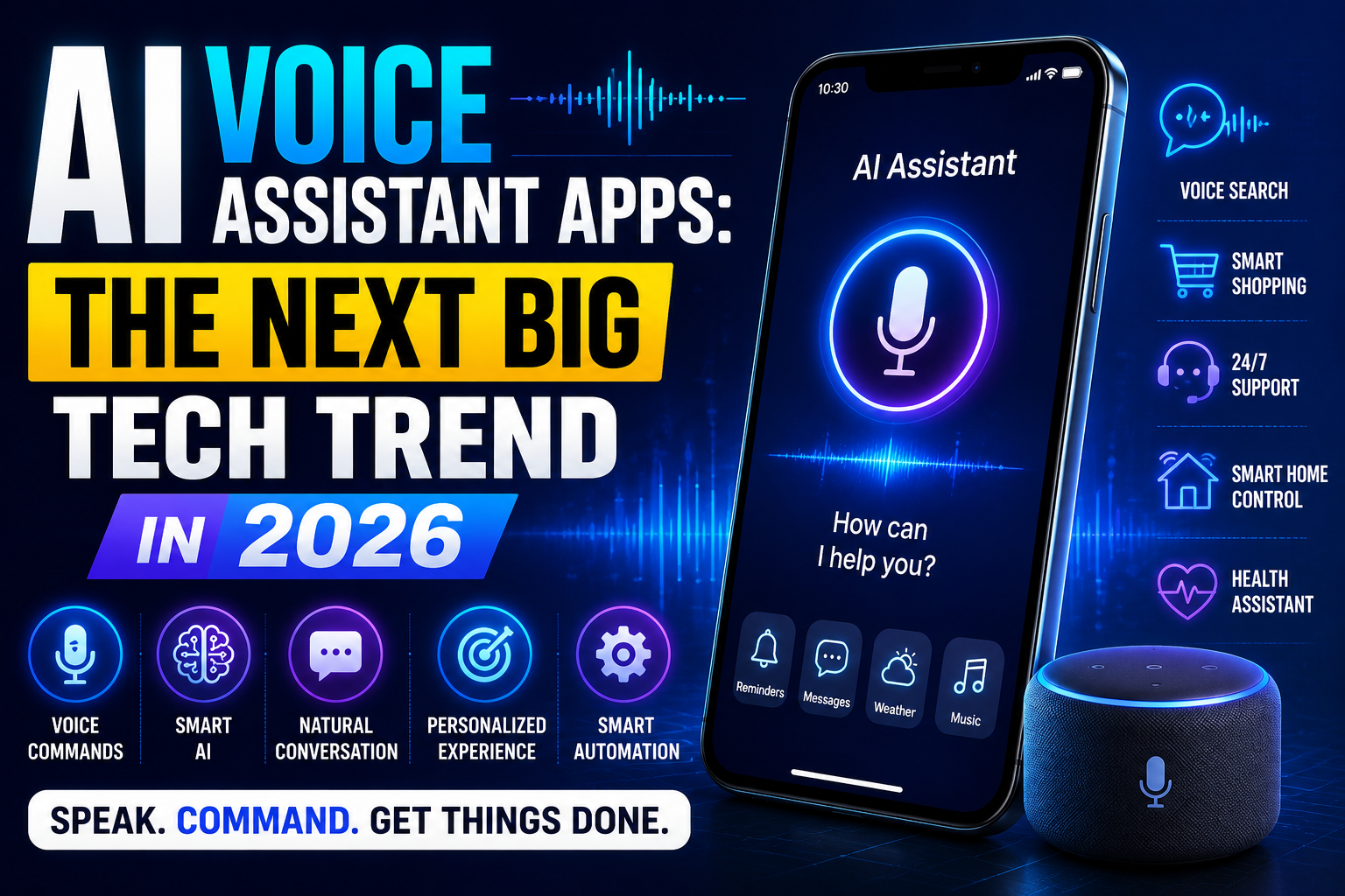 AI Voice Assistant Apps: The Next Big Tech Trend in 2026